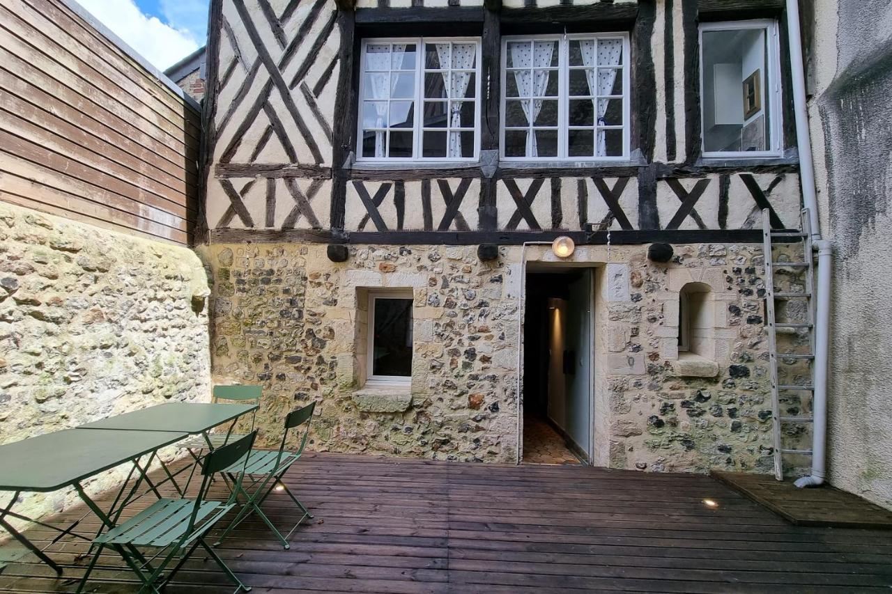 La Terrasse Notre Dame - Character House - 4P - Center Honfleurヴィラ エクステリア 写真
